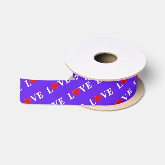 Lavender LOVE Modern Chic Satijnen Lint (Spoel)