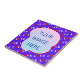 Lavender LOVE Modern Chic Tegeltje (Zijkant)