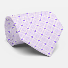 Lavender Love Plaid Stropdas