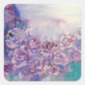 Lavender Love Vierkante Sticker (Voorkant)