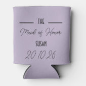 Lavender Maid of Honor Wedding Can Cooler (Voorkant)