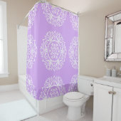 Lavender Mandala Douchegordijn (In situ)