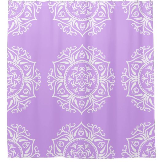 Lavender Mandala Douchegordijn (Voorkant)