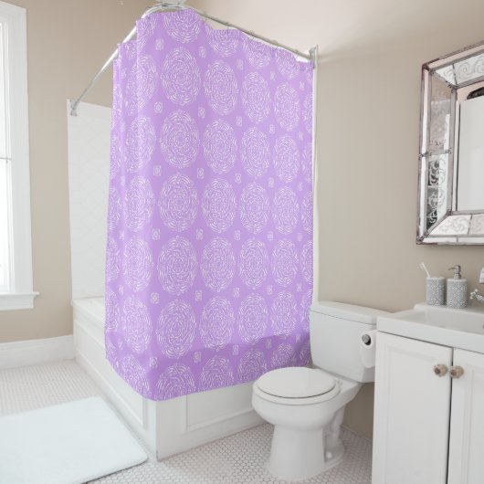 Lavender Mandala Douchegordijn (In situ)