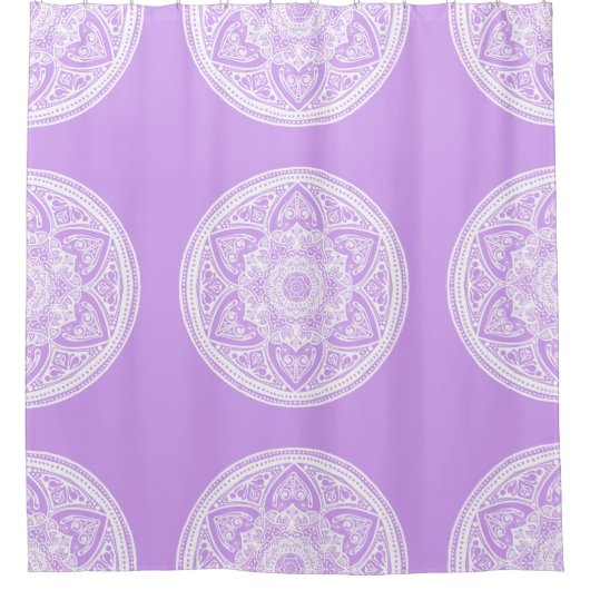 Lavender Mandala Douchegordijn (Voorkant)