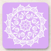 Lavender Mandala Drankjes Onderzetter (Voorkant)