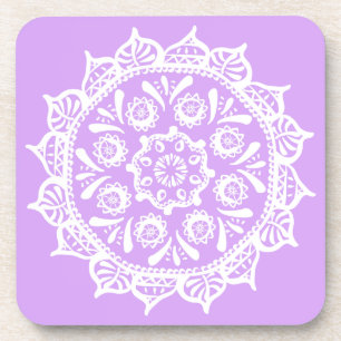 Lavender Mandala Drankjes Onderzetter