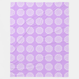 Lavender Mandala Fleece Deken