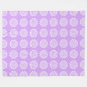 Lavender Mandala Fleece Deken (Voorkant (Horizontaal))