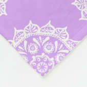 Lavender Mandala Fleece Deken (Hoek)