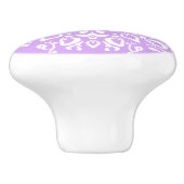 Lavender Mandala Keramische Knop (Zijkant)