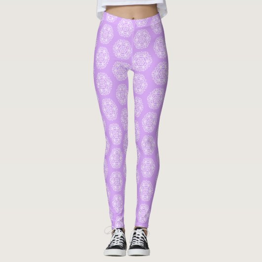 Lavender Mandala Leggings (Voorkant)
