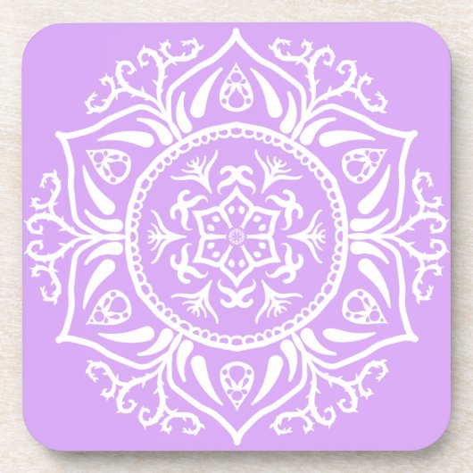 Lavender Mandala Onderzetter (Voorkant)