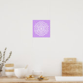 Lavender Mandala Poster (Keuken)
