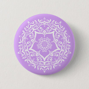 Lavender Mandala Ronde Button 5,7 Cm