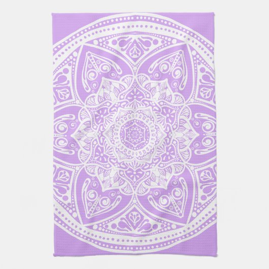 Lavender Mandala Theedoek (Verticaal)
