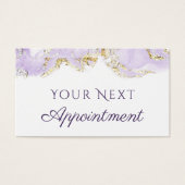 lavender marbling design Appointkaart Visitekaartje (Voorkant)