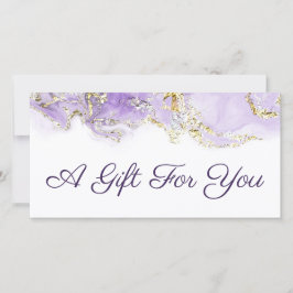lavender marbling design gift