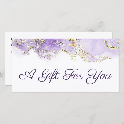 lavender marbling design gift (Voorkant / Achterkant)
