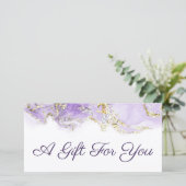 lavender marbling design gift (Staand voorkant)