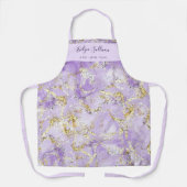 lavender marbling schoonheidsspecialist apron schort (Voorkant)