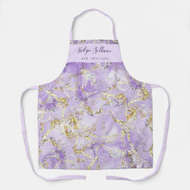 lavender marbling schoonheidsspecialist apron schort