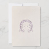 Lavender Marguerite Daisy Wedding Art Nouveau Kaart (Achterkant)