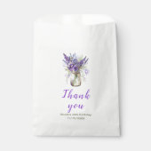 Lavender Mason Jar Verjaardag Bedankzakje (Voorkant)
