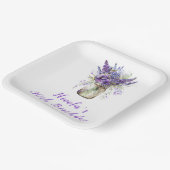 Lavender Mason Jar Verjaardag Papieren Bordje (Gebogen)