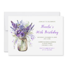 Lavender Mason Jar verjaardagsfeestje