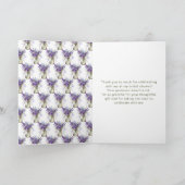 Lavender Mason Jar Vrijgezellenfeest Bedankkaart (Binnen)