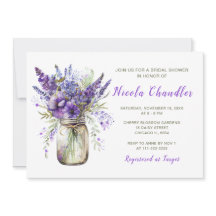 Lavender Mason Jar Vrijgezellenfeest