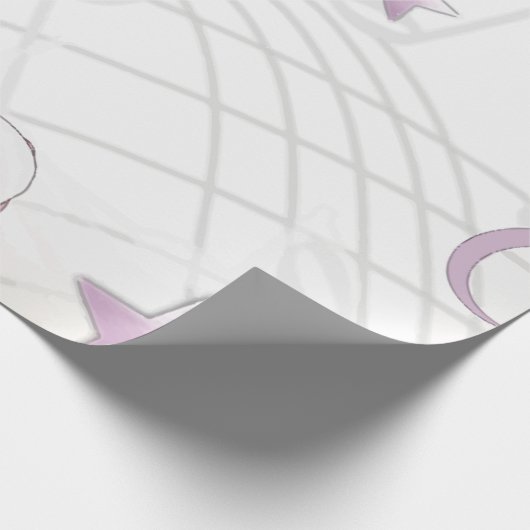 Lavender-Mauve & Beige  Old World Butterfly Cadeaupapier (Hoek)