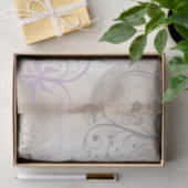 Lavender-Mauve & Beige Old World Butterfly Tissuepapier (Geschenk)