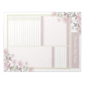  lavender Mauve Flowers Floral Planner Notitieblok (Voorkant)