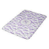 Lavender Meadows Monogrammed Badmat (Gekanteld)