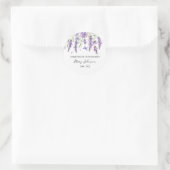 Lavender Memorial Funeral Classic Ronde Sticker (Tas)
