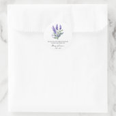 Lavender Memorial Funeral Seed Packet Ronde Sticker (Tas)