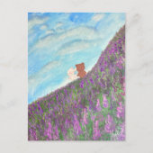 "Lavender Memory" Postcard & Envelope Set Briefkaart (Voorkant)