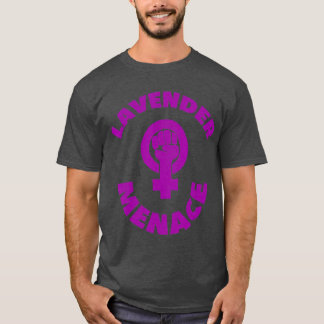 Lavender Menace Feminist Lesbian LGBT Radfem T-shirt