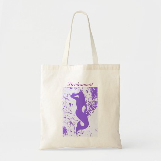 Lavender Mermaid Bridesmaid Tote Bag (Voorkant)