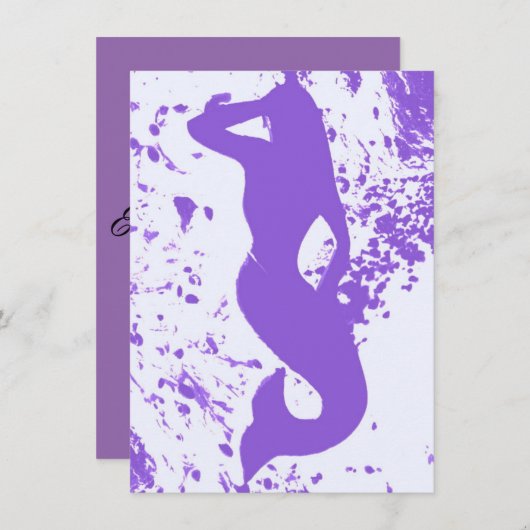 lavender mermaid vooruit kaart (Voorkant / Achterkant)