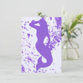lavender mermaid vooruit kaart (Staand voorkant)