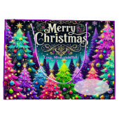 Lavender Merry Christmas Groot Cadeauzakje (Achterkant)