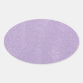 Lavender Mess Ovale Sticker (Voorkant)