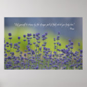 Lavender met Citaat Poster (Voorkant)