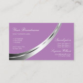 Lavender met Decoratief Silver Decor Professional Visitekaartje (Achterkant)