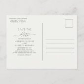 Lavender met Eucalyptus Sla de datum op Aankondigingskaart (Achterkant)