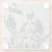 Lavender met schroefdraad glazen onderzetter (Achterkant)