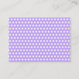 Lavender met White Polka Dots Visitekaartje